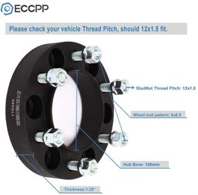 img 3 attached to ECCPP 4 шт. 1,25-дюймовые центровочные колесные дистанционные кольца 6x5.5 до 6x5.5 6x139,7 мм для Toyota Tacoma Tundra 4 Runner