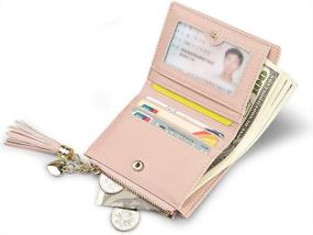 img 2 attached to Wallet Tassel Zipper Handbag Small Pink Women's Handbags & Wallets for Wallets