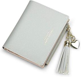 img 4 attached to Wallet Tassel Zipper Handbag Small Pink Women's Handbags & Wallets for Wallets