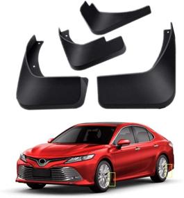 img 2 attached to 🚗 Набор задних брызговиков TOPGRIL для Toyota Camry 2018-2021 | Набор передних и задних защитных козырьков 4-шт.