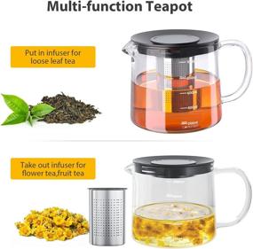 img 3 attached to 🌸 COPOTEA Removable Infuser Stovetop Blooming: A Versatile Tea Brewing Solution