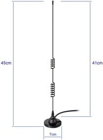 img 3 attached to Мобильная антенна для радиостанции Bingfu: двухдиапазонная VHF UHF 136-174 МГц 400-520 МГц с магнитным основанием PL259-типа для BTECH, ICOM, Kenwood, Midland, Yaesu, TYT, AnyTone