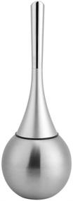 img 1 attached to 🚽 Stainless Steel Toilet Bowl Brush Set with Creative Holder for Effective Cleaning (Silver)