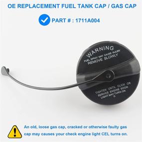 img 3 attached to 1711A004 Gas Cap Replacement - Compatible with Mitsubishi Eclipse, Endeavor, Galant, Outlander, and Outlander Sport (2004-2019)