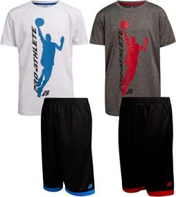 img 4 attached to Pro Athlete Matching Performance Basketball Boys' Clothing in Clothing Sets