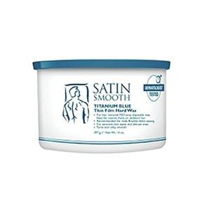 img 1 attached to SATIN SMOOTH Titanium Blue Thin Film Hard Wax for Professionals