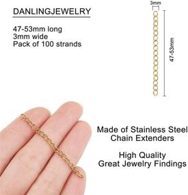 img 3 attached to DanLingJewelry Stainless Necklace Bracelet 1 58 2 09