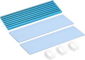 img 4 attached to Uxcell Aluminum Heatsink 70X22X3Mm Silicone Industrial Electrical and Thermal Management Products