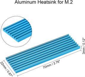 img 3 attached to Uxcell Aluminum Heatsink 70X22X3Mm Silicone Industrial Electrical and Thermal Management Products