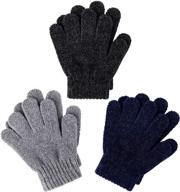 ❄️ cooraby chenille stretchy cashmere knitted boys' accessories: perfect for cold weather logo