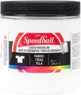 🖌️ 8-ounce speedball fabric screen printing ink in white for enhanced seo logo