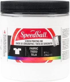 img 1 attached to 🖌️ 8-Ounce Speedball Fabric Screen Printing Ink in White for Enhanced SEO