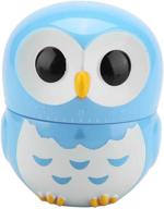 🦉 cute owl shape kitchen manual timer – mechanical home cooking counters clock alarm – portable alarm clock – kitchen cooking tool in blue logo