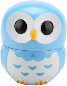 img 4 attached to 🦉 Cute Owl Shape Kitchen Manual Timer – Mechanical Home Cooking Counters Clock Alarm – Portable Alarm Clock – Kitchen Cooking Tool in Blue