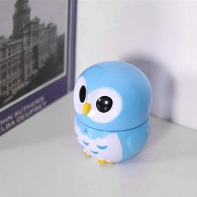 img 1 attached to 🦉 Cute Owl Shape Kitchen Manual Timer – Mechanical Home Cooking Counters Clock Alarm – Portable Alarm Clock – Kitchen Cooking Tool in Blue