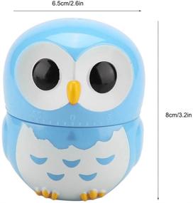 img 2 attached to 🦉 Cute Owl Shape Kitchen Manual Timer – Mechanical Home Cooking Counters Clock Alarm – Portable Alarm Clock – Kitchen Cooking Tool in Blue