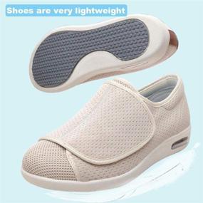 img 2 attached to LESVAGO Women's Sneakers with 👟 Adjustable Closures for Diabetic Foot Comfort