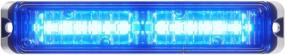 img 4 attached to 🚓 Abrams SAE Class-1 Flex 12 [Blue/Blue] 36W - 12 LED Police & EMS Truck Grille Warning Light, Surface Mount Strobe LED