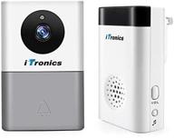 🔔 itronics wifi doorbell camera with ring chime - smart wireless battery door bell with two-way audio and night vision - no monthly fees door viewer logo