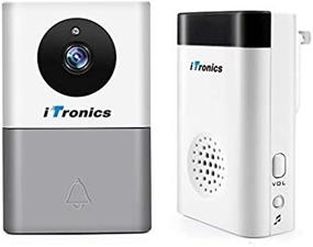 img 1 attached to 🔔 iTronics WiFi Doorbell Camera with Ring Chime - Smart Wireless Battery Door Bell with Two-Way Audio and Night Vision - No Monthly Fees Door Viewer