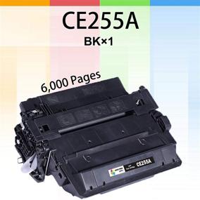 img 2 attached to 🖨️ GTS (1 Black, 6,000 Pages) Compatible CE255A Toner Cartridge 55A 55X for HP 55A: Pro M521DN, M525DN, P3015DN, P3010 Printer