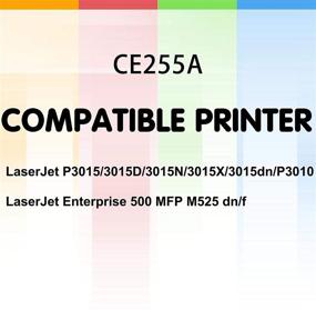 img 3 attached to 🖨️ GTS (1 Black, 6,000 Pages) Compatible CE255A Toner Cartridge 55A 55X for HP 55A: Pro M521DN, M525DN, P3015DN, P3010 Printer