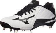 mizuno men's black white heist shoes логотип