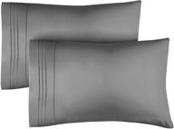 🛏️ set of 2 king size pillow cases – luxuriously soft pillow covers – machine washable protectors – fits 20x40, 20x36, and 20x48 pillows – bedding for king size pillows logo