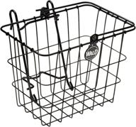 🚲 wald 114 compact front quick release bicycle basket - convenient and durable (11.75 x 8 x 9, black) logo