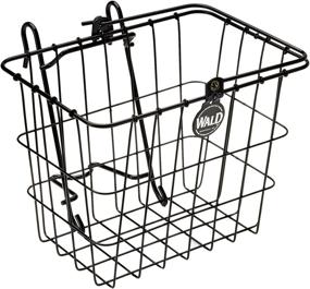 img 1 attached to 🚲 Wald 114 Compact Front Quick Release Bicycle Basket - Convenient and Durable (11.75 x 8 x 9, Black)