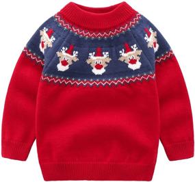 img 3 attached to 👕 Cozy Knit: LeeXiang Toddler Boys Pullover Sweaters for Warm Winter Style