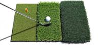 🏌️ nicheo 17'' x 26'' premium turf golf hitting mat - portable and foldable practice mat for driving and chipping - indoor & outdoor use logo