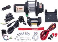 🏆 sinoking 12vdc 3000lb utv atv winch with 3/16″39′ steel cable - electric winch kit 12v w/ wireless remote control logo