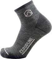cloudline merino running athletic socks sports & fitness logo