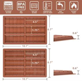 img 3 attached to 4-упаковочные формы из силикона для разборных протеиновых и энергетических батончиков - формы для шоколадных конфет.