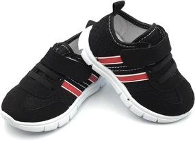 img 4 attached to Bless Children Toddlers Breathable Black1203 Size Girls' Shoes and Athletic: Stylish and Comfortable Footwear for Active Kids