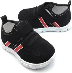 img 2 attached to Bless Children Toddlers Breathable Black1203 Size Girls' Shoes and Athletic: Stylish and Comfortable Footwear for Active Kids