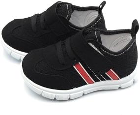 img 3 attached to Bless Children Toddlers Breathable Black1203 Size Girls' Shoes and Athletic: Stylish and Comfortable Footwear for Active Kids