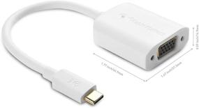 img 3 attached to ⚪️ Белый адаптер USB C to VGA - совместимый с Thunderbolt 4 / USB4 / Thunderbolt 3 для MacBook Pro, Dell XPS 13, 15, HP Spectre x360, Surface Pro и других от Cable Matters