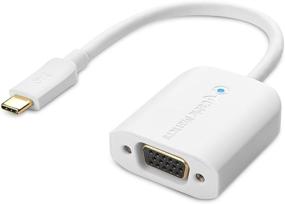 img 4 attached to ⚪️ Белый адаптер USB C to VGA - совместимый с Thunderbolt 4 / USB4 / Thunderbolt 3 для MacBook Pro, Dell XPS 13, 15, HP Spectre x360, Surface Pro и других от Cable Matters