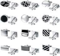 💼 enhance your style with bodyj4you silvertone elegant cufflinks - a perfect accessory логотип