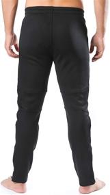 img 1 attached to 🚴 Winter Windproof Thermal Fleece Men's Bike Pants by Letook - Ideal for Cycling, Running, and Jogging