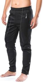 img 2 attached to 🚴 Winter Windproof Thermal Fleece Men's Bike Pants by Letook - Ideal for Cycling, Running, and Jogging