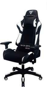 img 1 attached to 🎮 Raynor Gaming Energy Pro Series Ergonomic Gaming Chair with Outlast Technology – High-Back Racing Style, Height Adjustable, 4D Armrests – Mesh and PU Leather, Lumbar Support Cushion, Headrest Pillow – White