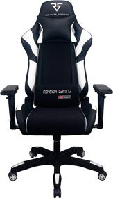 img 3 attached to 🎮 Raynor Gaming Energy Pro Series Ergonomic Gaming Chair with Outlast Technology – High-Back Racing Style, Height Adjustable, 4D Armrests – Mesh and PU Leather, Lumbar Support Cushion, Headrest Pillow – White