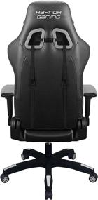 img 2 attached to 🎮 Raynor Gaming Energy Pro Series Ergonomic Gaming Chair with Outlast Technology – High-Back Racing Style, Height Adjustable, 4D Armrests – Mesh and PU Leather, Lumbar Support Cushion, Headrest Pillow – White