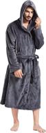 fashgudim flannel bathrobe with pockets - men's clothing логотип