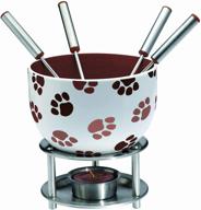 🐾 cute and playful cat paws chocolate fondue set - orka delights! logo