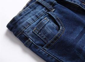 img 2 attached to Black Skinny Ripped Elastic Zipper Boys' Clothing ~ Jeans