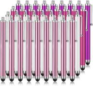 🖊️ 36-piece stylus pen set for all capacitive touchscreen devices - touch screen stylus pens (pink, purple, rose red, white) logo